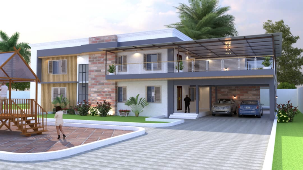 Design of 1 storey building at Kasoa